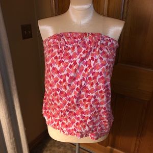 Bold Print Bubble Tube Top